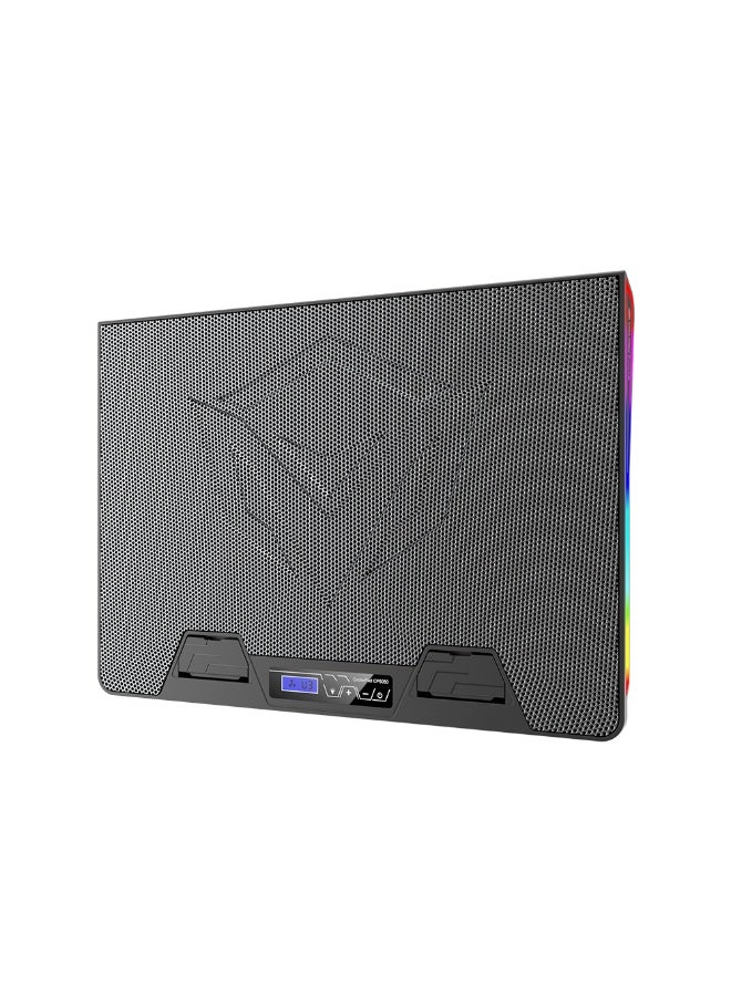 Meetion USB Wired Gaming Cooling Pad CP5050 – Big Fan with RGB, Adjustable Inclination, 400×288×36mm - Image 3